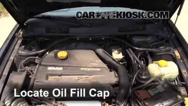 2002 Saab 9-3 SE 2.0L 4 Cyl. Turbo Hatchback (4 Door) Aceite Agregar aceite